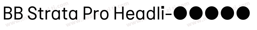 BB Strata Pro Headli字体转换